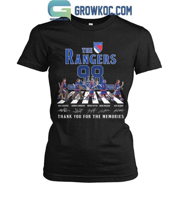 Texas Rangers 98 Years Of The Rangers Legends Thank You For The Memories T-Shirt