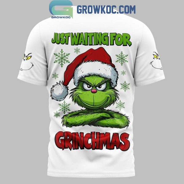 The Grinch 2024 Just Waiting For Grinchmas Noel Holiday Hoodie T-Shirt