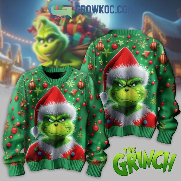 The Grinch Grumpy Monster In Christmas Ugly Sweater