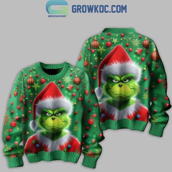 The Grinch Grumpy Monster In Christmas Ugly Sweater