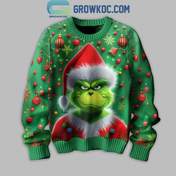 The Grinch Grumpy Monster In Christmas Ugly Sweater