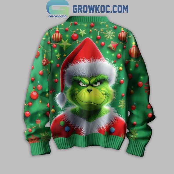 The Grinch Grumpy Monster In Christmas Ugly Sweater