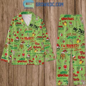 The Grinch I’m Booked For Christmas Polyester Pajamas Set