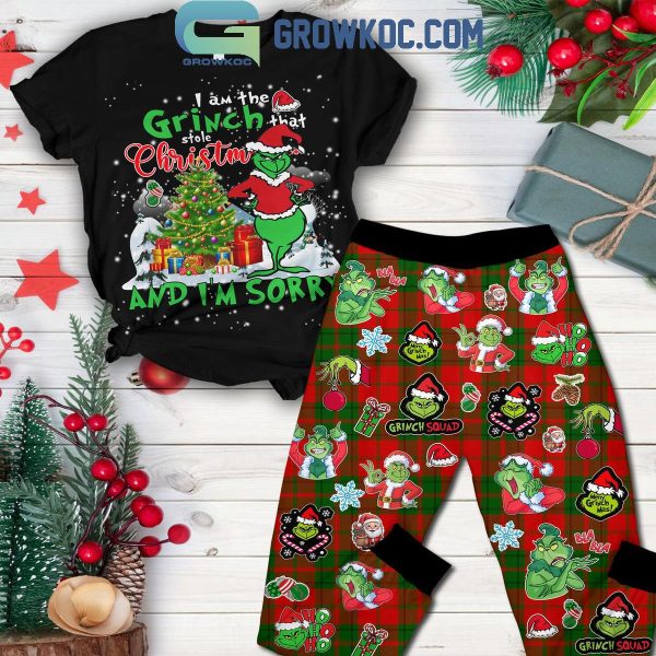 The Grinch Stole Christmas And I’m Sorry Fleece Pajamas Set