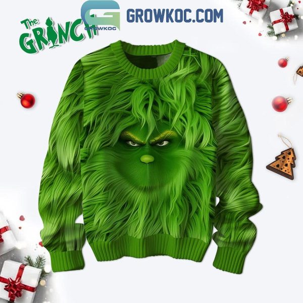 The Grinch With A Sneaky Smile Christmas Ugly Sweater