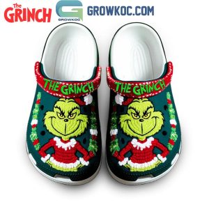 The Grinch With Great Smile In Christmas Crocs Clogs