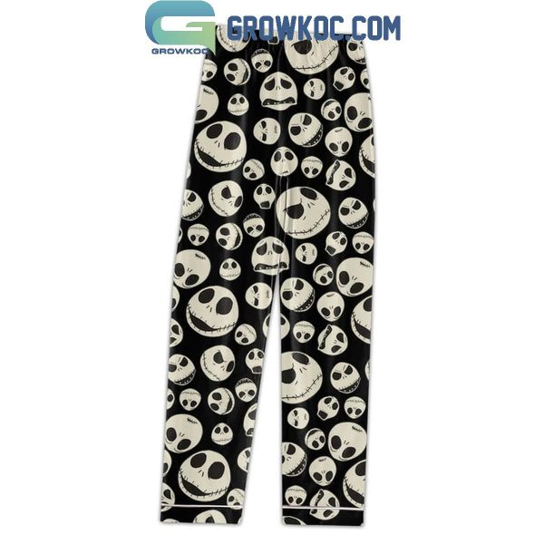 The Nightmare Before Christmas Jack Skellington Skull Polyester Pajamas Set