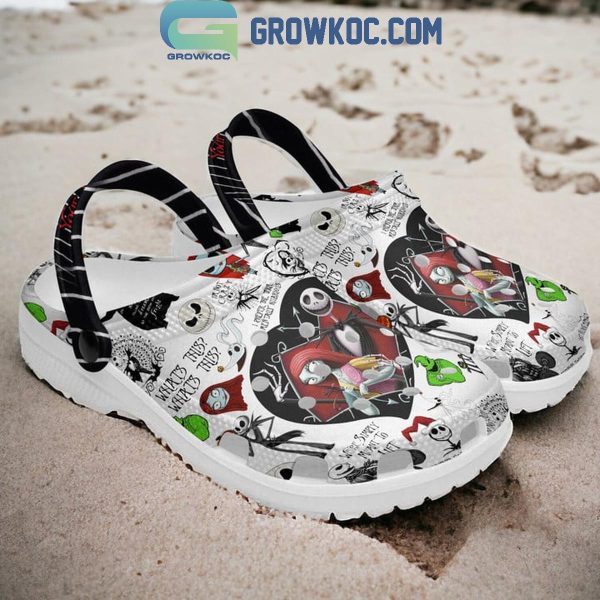 The Nightmare Before Christmas Love Jack Sally Personalized Crocs Clogs