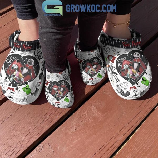 The Nightmare Before Christmas Love Jack Sally Personalized Crocs Clogs