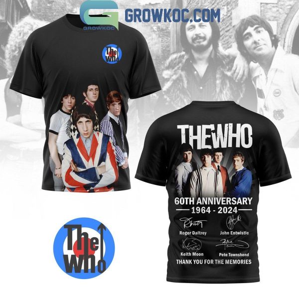 The Who 60th Anniversary Thank You For The Memories And Music 1964-2024 Hoodie T-Shirt