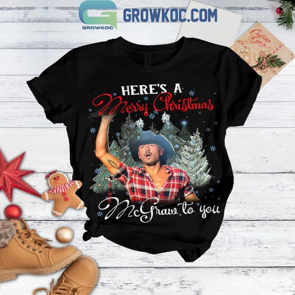 Tim McGraw Here’s A Merry Christmas McGraw To You Fleece Pajamas Set