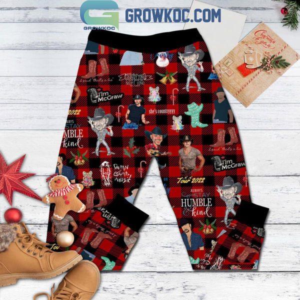 Tim McGraw Here’s A Merry Christmas McGraw To You Fleece Pajamas Set