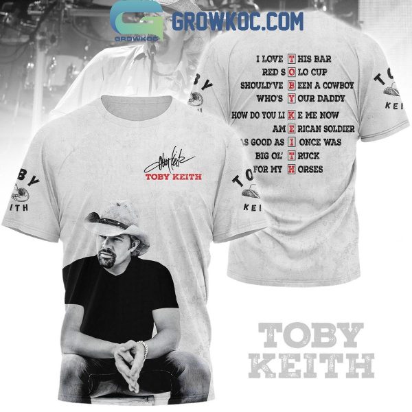 Toby Keith I Live This Bar Red Soup Who’s Your Daddy Hoodie T-Shirt