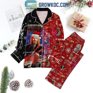 Tom Petty I Won’t Back Down Christmas Polyester Pajamas Set