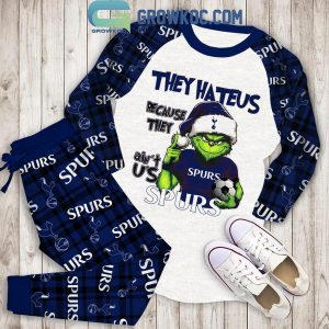 Tottenham Hotspur Grinch 2024 They Hate Us Fleece Pajama Set Long Sleeve