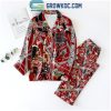 Winnie The Pooh Christmas Time Happy Holiday Polyester Pajamas Set