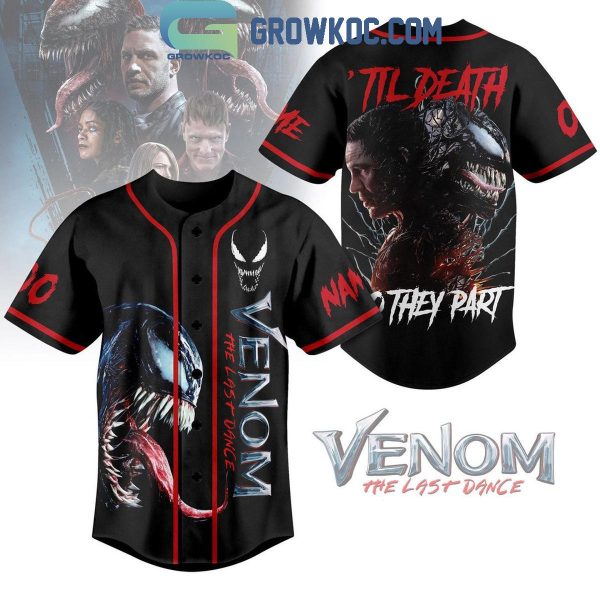 Venom Last Part ‘Til Death Do They Part 2024 Personalized Baseball Jersey