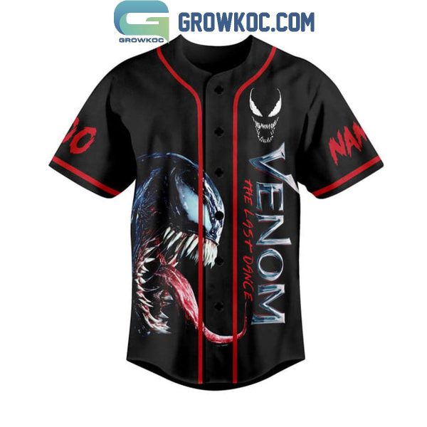 Venom The Last Dance Let’s Make It Count Personalized Baseball Jersey