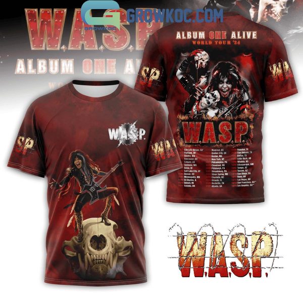 WASP Album One Alive World Tour 2024 US And Canada Hoodie T-Shirt