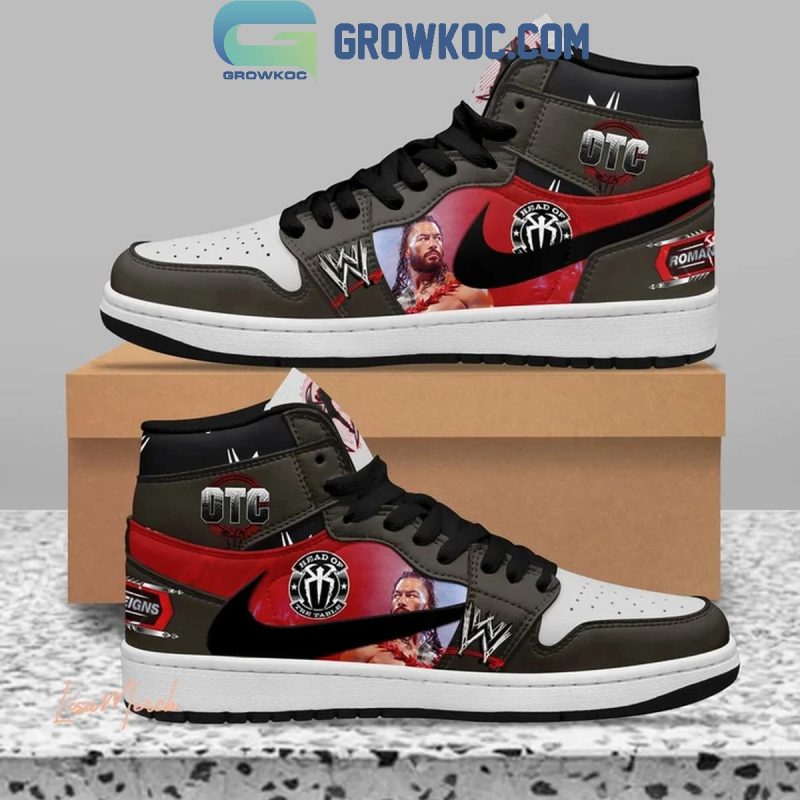 WWE Head Of The Table Roman Reigns 2024 Air Jordan 1 Shoes Growkoc