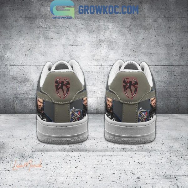 WWE Head Of The Table Roman Reigns Grey Version 2024 Air Force 1 Shoes