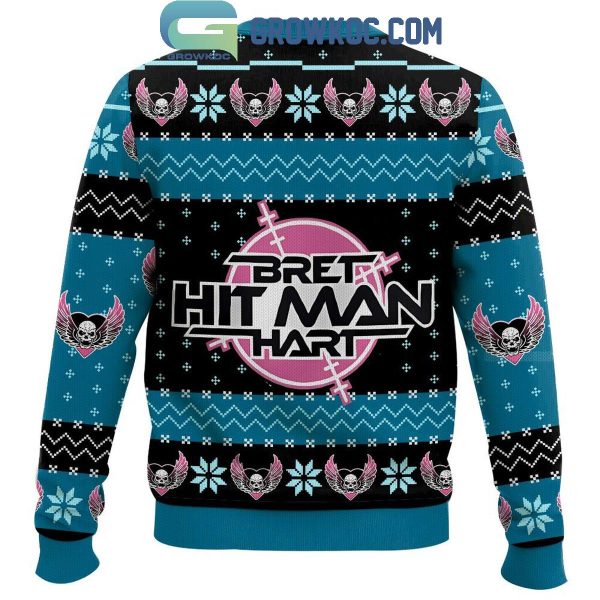 WWE The Hitman Bret Hart Christmas Ugly Sweater