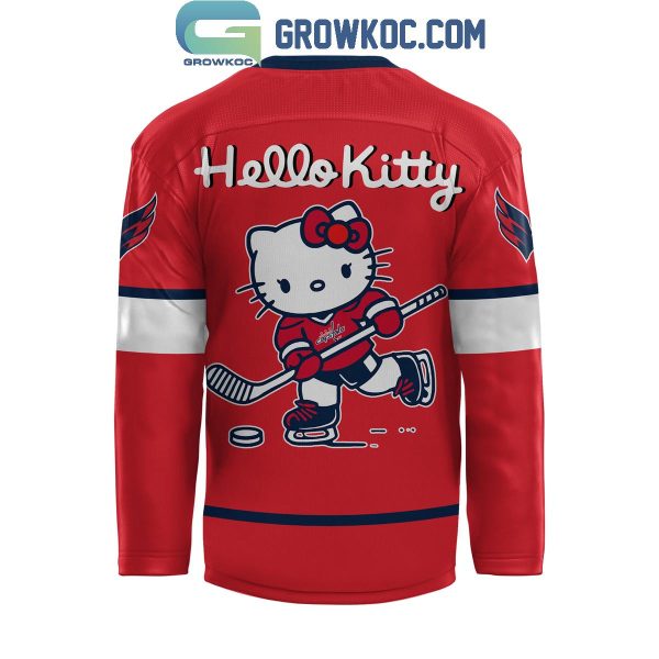 Washington Capitals Hello Kitty 50th Anniversary 2024 Hockey Jersey