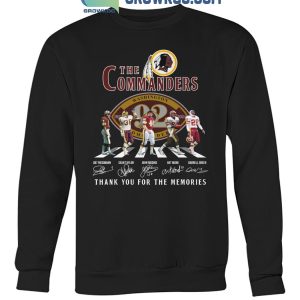 Washington Commanders Thank You For The Memories Of 92 Years T-Shirt