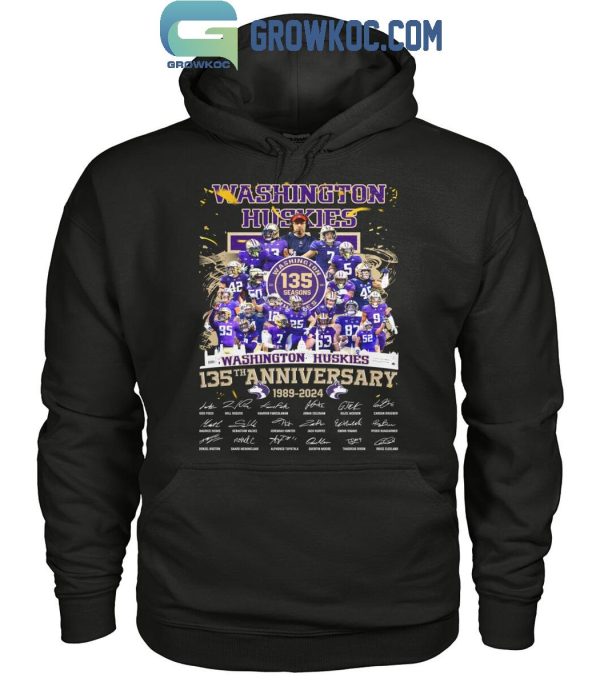 Washington Huskies 135th Anniversary 1889-2024 Thank You T-Shirt