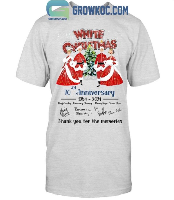 White Christmas 70th Anniversary 1954-2024 Thank You For The Memories T-Shirt