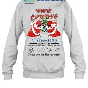 White Christmas 70th Anniversary 1954-2024 Thank You For The Memories T-Shirt