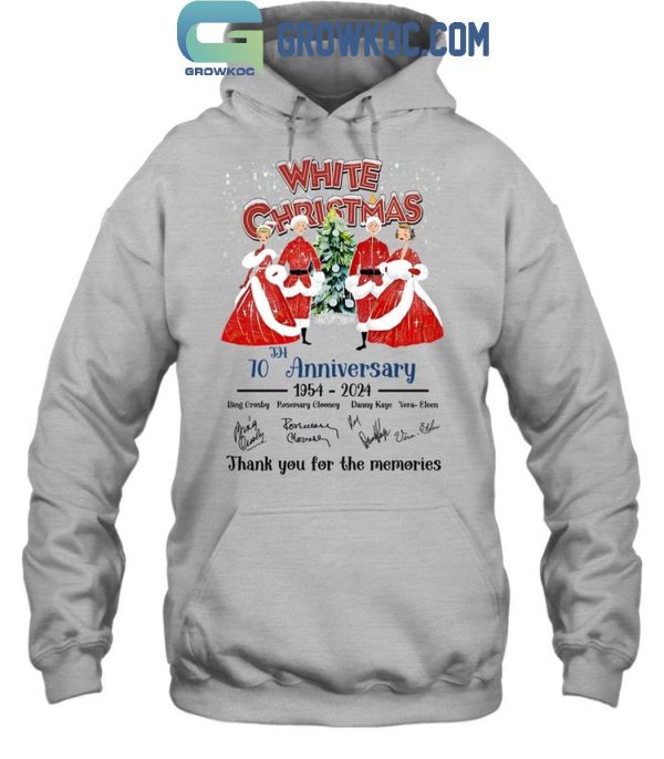 White Christmas 70th Anniversary 1954-2024 Thank You For The Memories T-Shirt