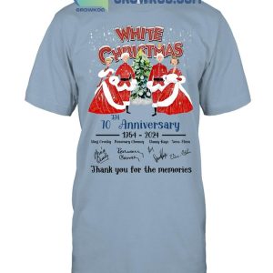 White Christmas Thank You For The Memories Of 70 Years 1954-2024 T-Shirt