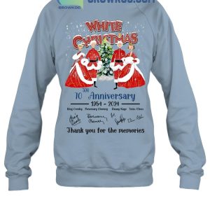 White Christmas Thank You For The Memories Of 70 Years 1954-2024 T-Shirt