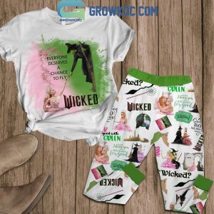 Wicked Everyone Deserves A Chance To Fly 2024 Fan Fleece Pajamas Set