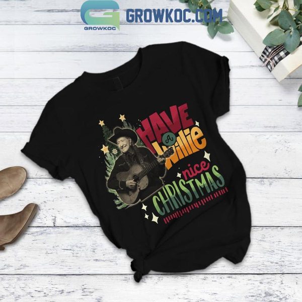 Willie Nelson Have Willie Nice Christmas Feeling Good Fleece Pajamas Set