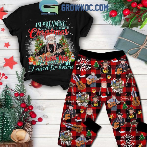 Willie Nelson I’m Dreaming Of A White Christmas Fleece Pajamas Set