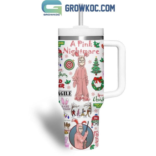 A Christmas Story A Pink Nightmare Personalized 40oz Tumbler