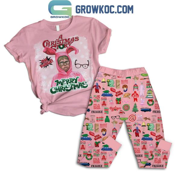 A Christmas Story Merry Christmas A Red Ryder Fleece Pajamas Set