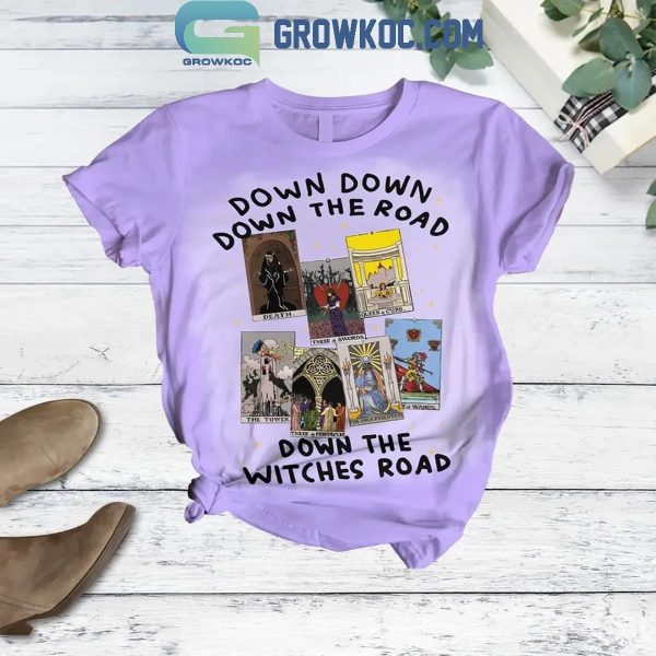 Agatha All Along Down The Road Down The Witches Road Fleece Pajamas Set