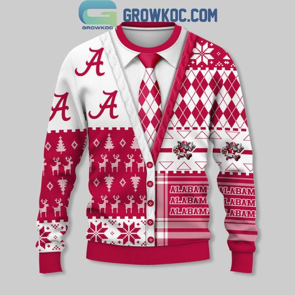 Alabama Crimson Tide Christmas 2024 Happy Holidays Prom Dress Ugly Sweater