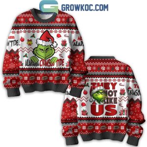 Alabama Crimson Tide Christmas They Not Like Us The Grinch Ugly Sweater