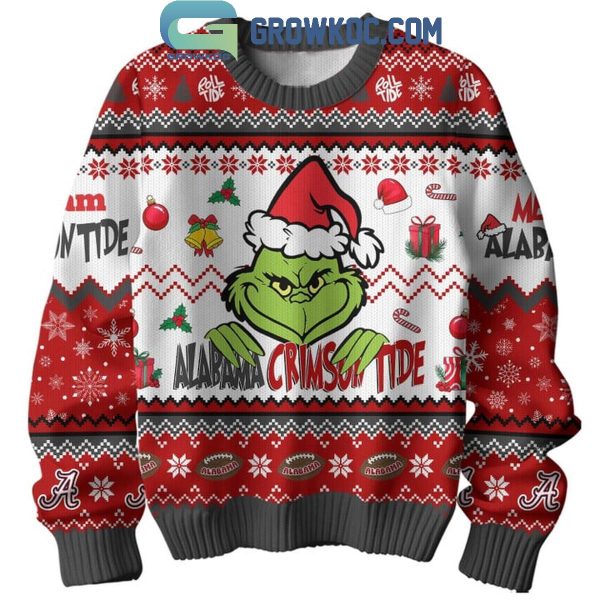 Alabama Crimson Tide Christmas They Not Like Us The Grinch Ugly Sweater