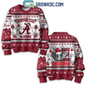 Alabama Crimson Tide Christmas Time Have A Crimson Christmas Ugly Sweater