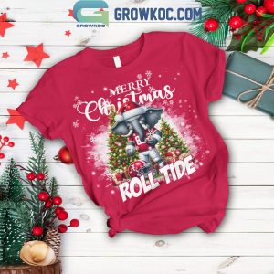 Alabama Crimson Tide Merry Christmas Roll Tide 2024 Fleece Pajamas Set