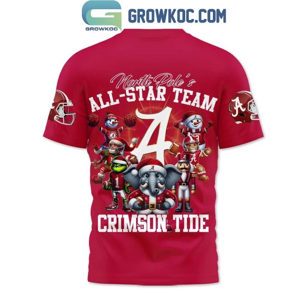 Alabama Crimson Tide North Pole’s All-Star Team Christmas Hoodie T-Shirt