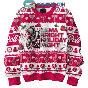 Alabama Crimson Tide Roll Tide Bama Bright Holiday Night Christmas Ugly Sweater