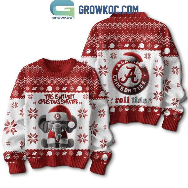 Alabama Crimson Tide Roll Tide This Is My Christmas 2024 Ugly Sweater