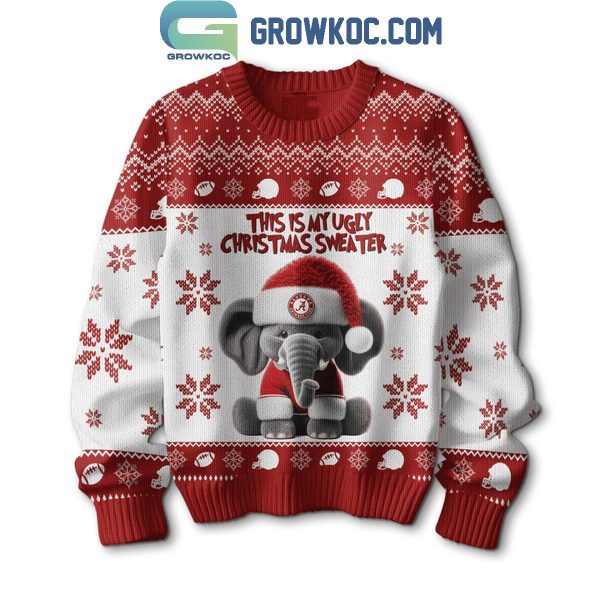 Alabama Crimson Tide Roll Tide This Is My Christmas 2024 Ugly Sweater