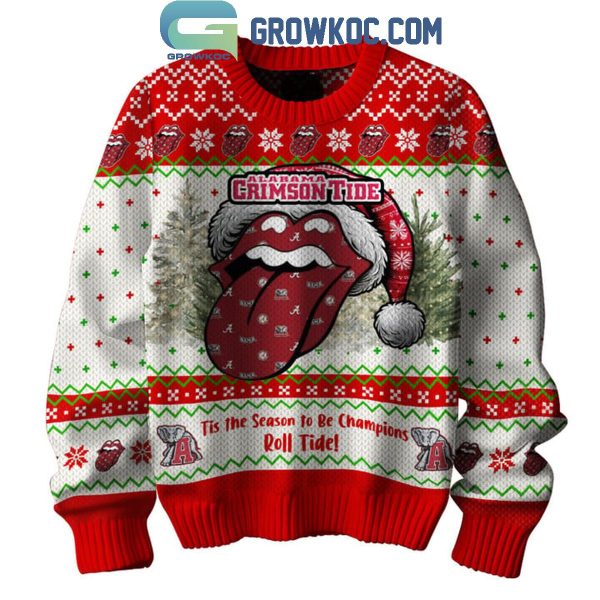 Alabama Crimson Tide Tis The Season To Be Champions Christmas Ugly Sweater